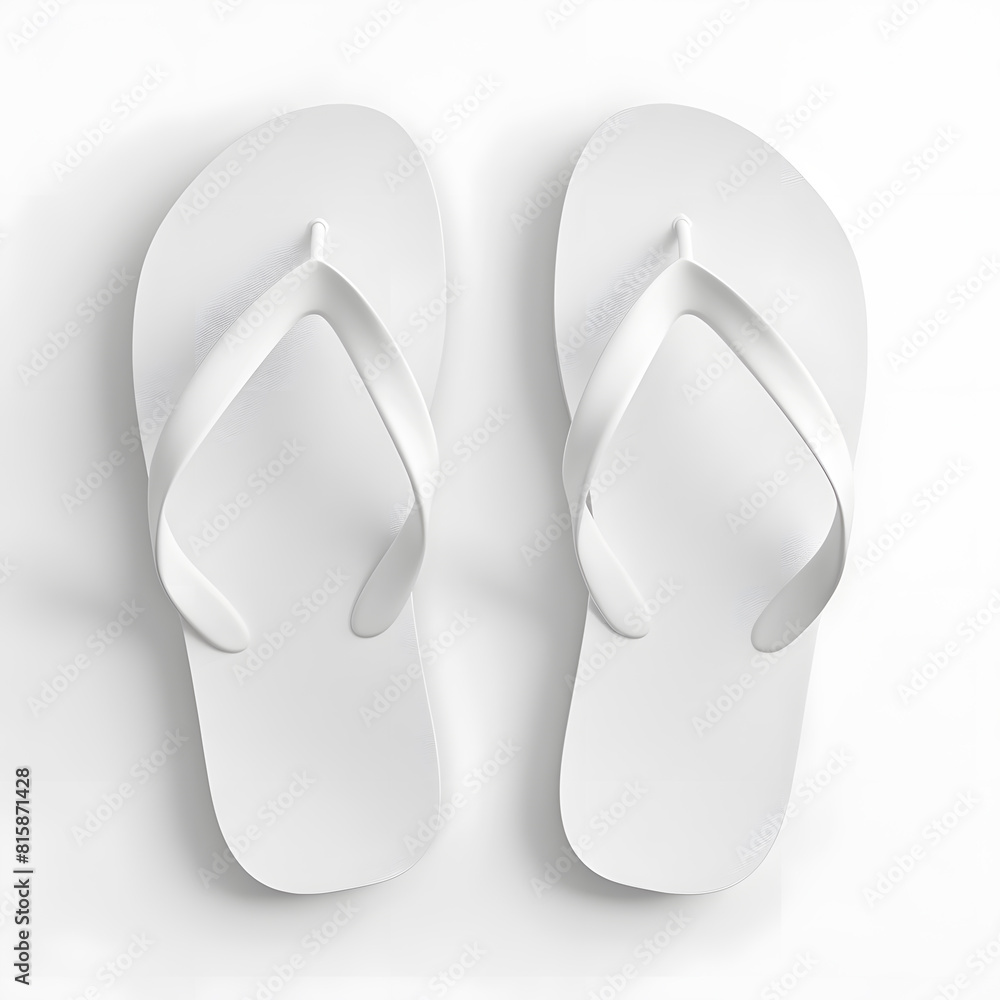 Slippers top view isolated on white background. flip-flop Slippers top view isolated on white background. flip-flop