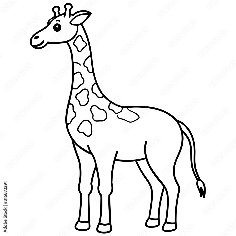 Naklejka premium giraffe vector illustration