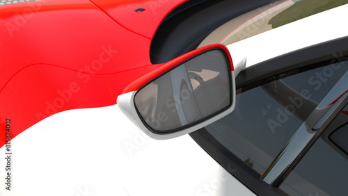 Modern Car part closeup isolated