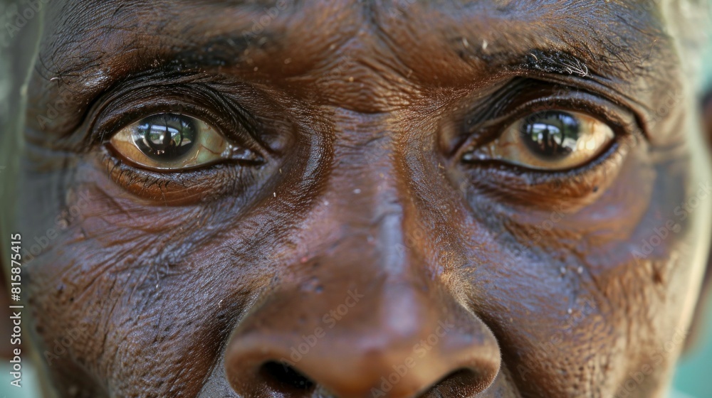 Portrait of Elderly Man gazing directly at the Camera, Closeup of Senior Male's Face with Intense Look Portrait of Elderly Man gazing directly at the Camera, Closeup of Senior Male's Face with Intense Look