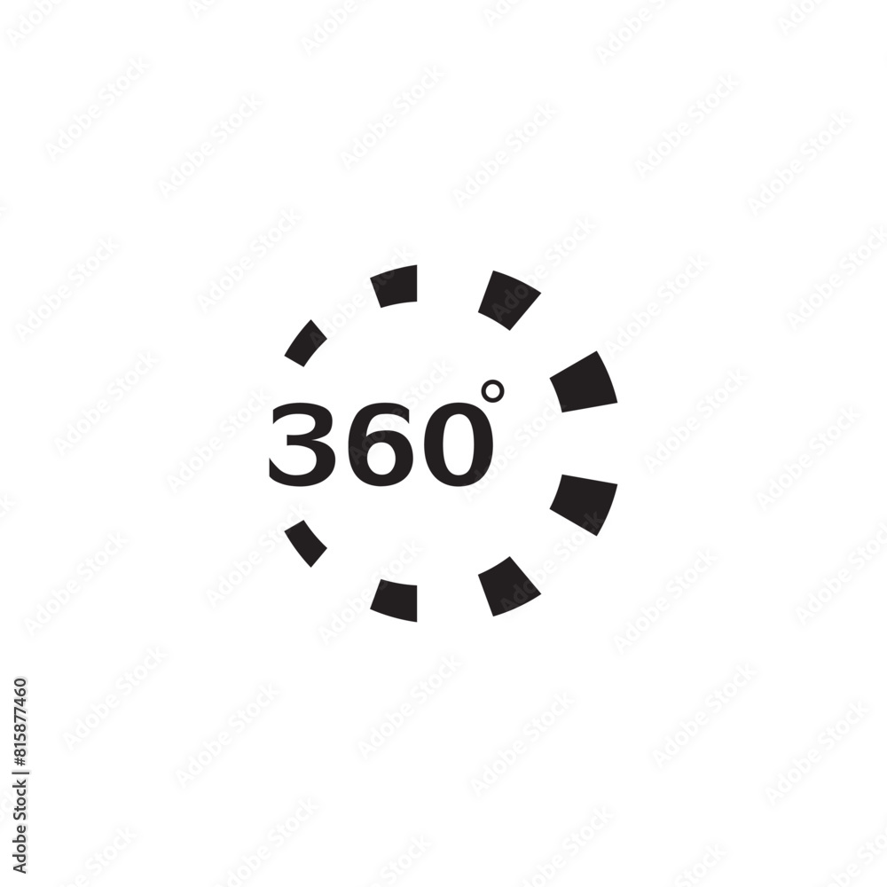 360 Degree View Related Vector Icons design template 360 Degree View Related Vector Icons design template