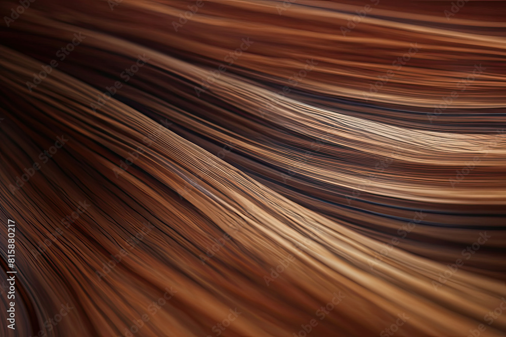 A close up view showcasing the texture and movement of wavy hair strands. Generative AI A close up view showcasing the texture and movement of wavy hair strands. Generative AI