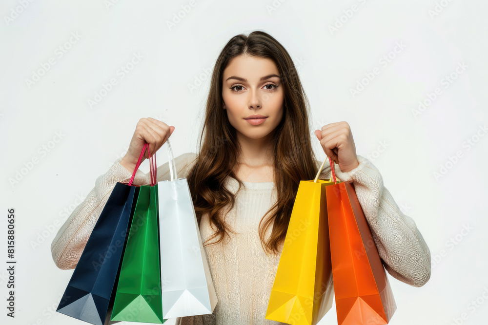 Shopping e-commerce concept, beautiful happiness woman holding a shopping bags. online shopping , happy, Shopping e-commerce concept, beautiful happiness woman holding a shopping bags. online shopping , happy,