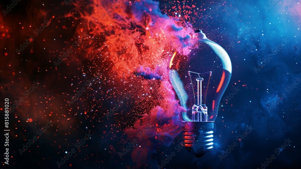 background particle light bulb background particle light bulb