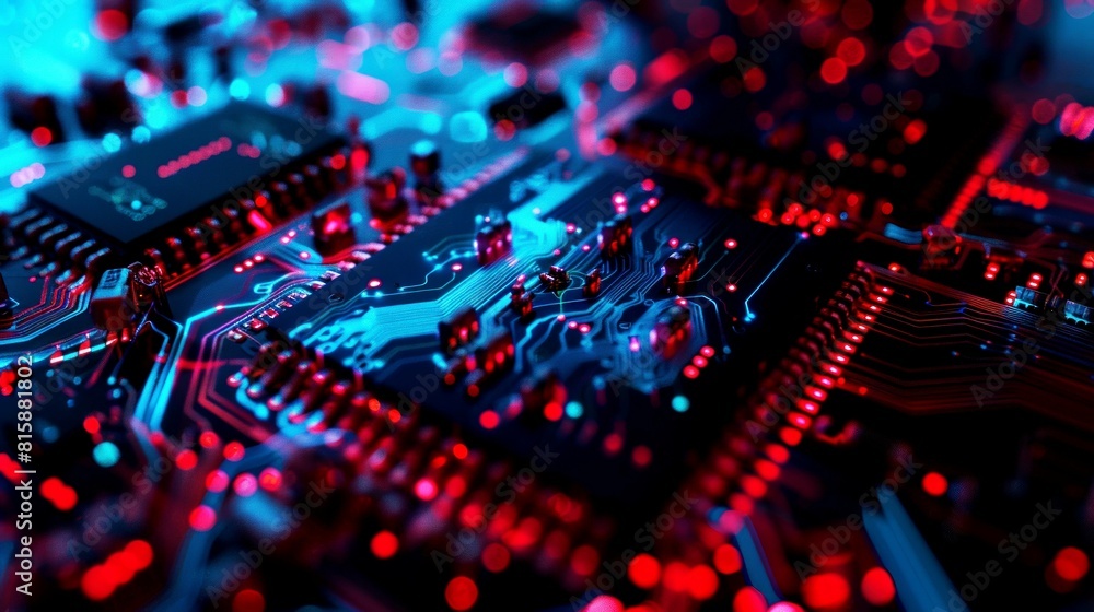 Fototapeta premium background pcb digital computer
