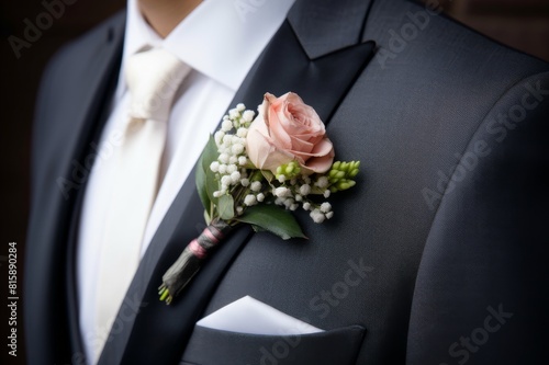 groom boutonniere