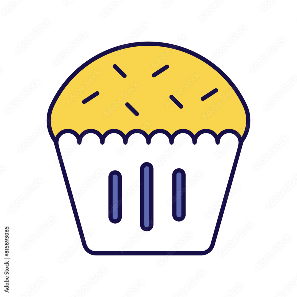muffin icon with white background vector stock illustration muffin icon with white background vector stock illustration