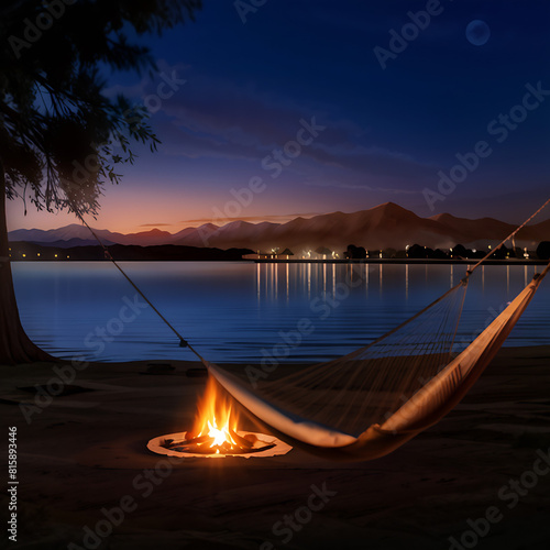 Swing on a beach