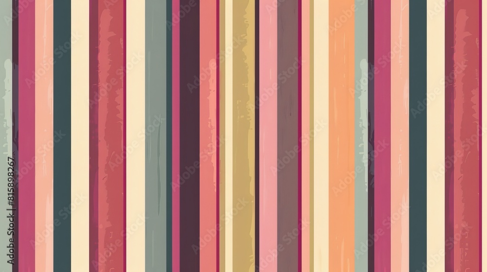 Seamless retro pattern with vertical stripes, lines, and curls Seamless retro pattern with vertical stripes, lines, and curls