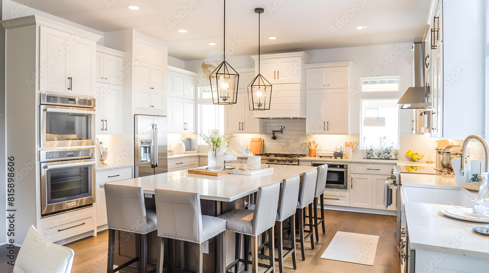 photo showing kitchen design to use for architectural inspiration : Generative AI photo showing kitchen design to use for architectural inspiration : Generative AI