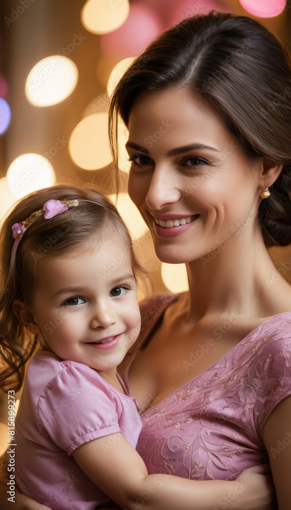 Portrait of happy mother and child. mother's day Celebration Portrait of happy mother and child. mother's day Celebration