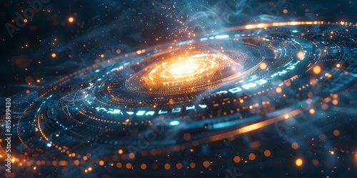 Futuristic Cosmic Portal Revealing Mysteries of the Universe