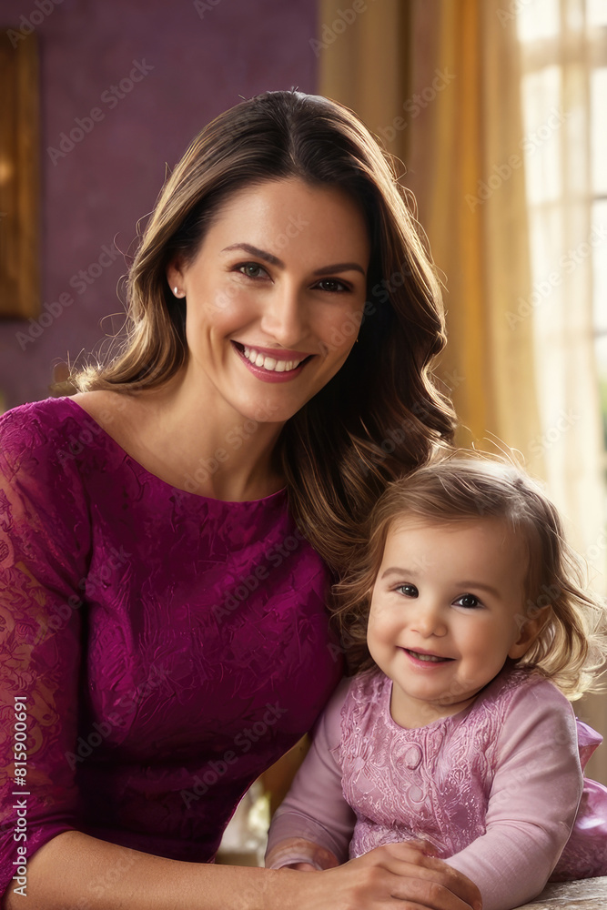 Portrait of happy mother and child. mother's day Celebration Portrait of happy mother and child. mother's day Celebration