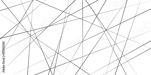Random chaotic lines abstract geometric pattern. Trendy random diagonal lines image. Vector illustration. photo