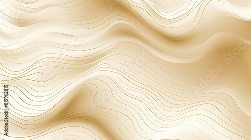 Abstract gold line wave background. black background with gold wave lines curved wavy sparkle with copy space for text. Three-dimensional wave and black, gold background.