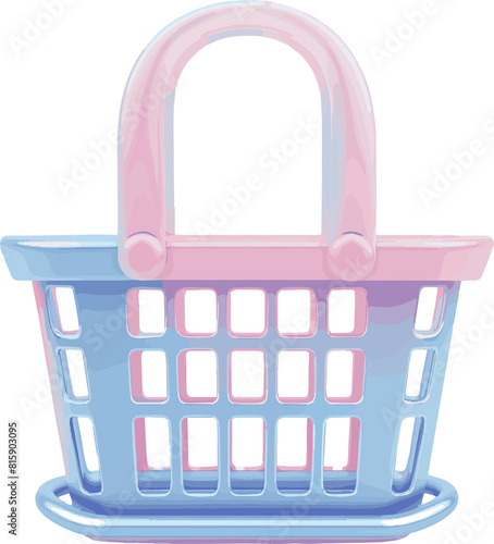 pink shopping basket