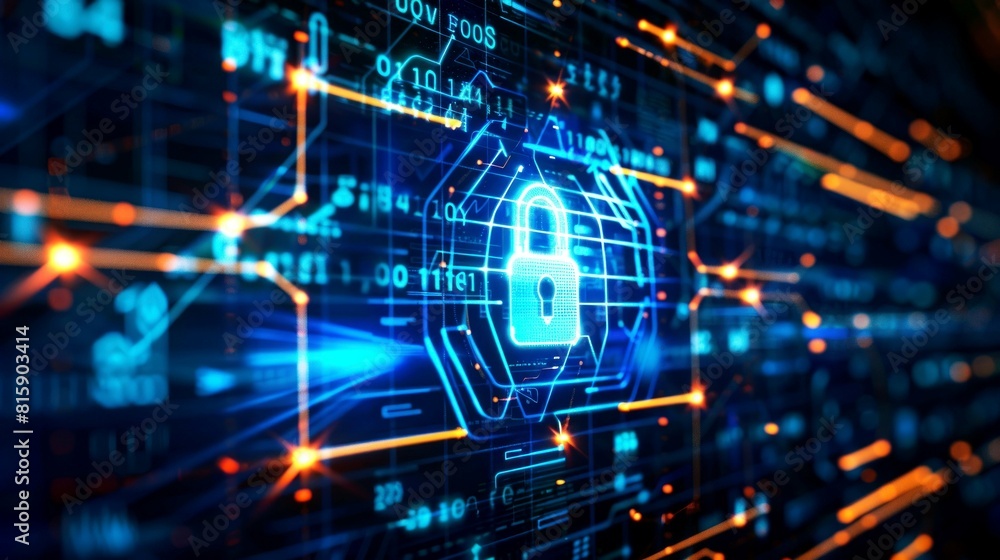 background digital security network background digital security network