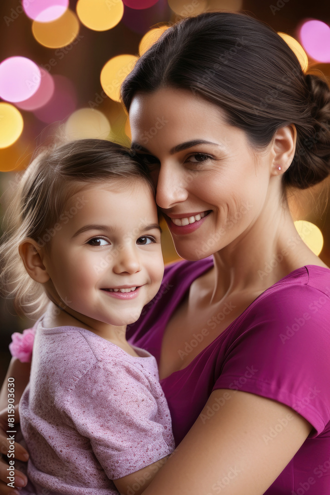 Portrait of happy mother and child. mother's day Celebration Portrait of happy mother and child. mother's day Celebration
