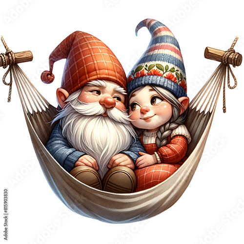 Romantic and Loving Gnome Clipart