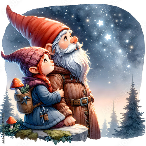 Romantic and Loving Gnome Clipart