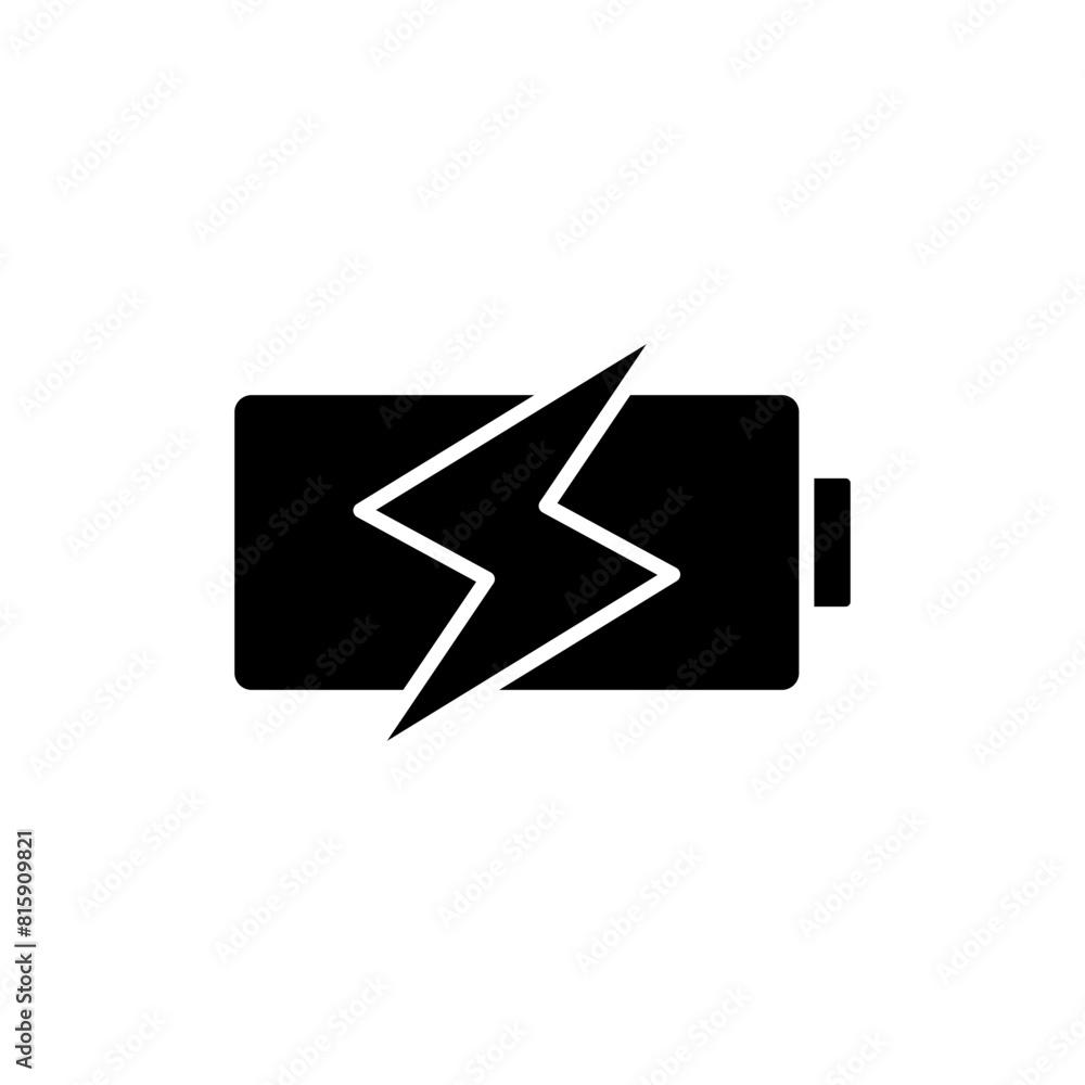 Battery charging icon. Simple solid style. Phone battery, mobile, charger, electric, power, lightning, technology, energy concept. Silhouette, glyph symbol. Vector illustration isolated. Battery charging icon. Simple solid style. Phone battery, mobile, charger, electric, power, lightning, technology, energy concept. Silhouette, glyph symbol. Vector illustration isolated.