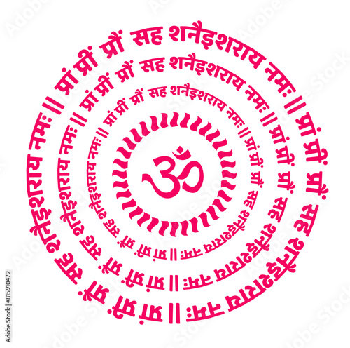 Plakat A Shani dev mantra
