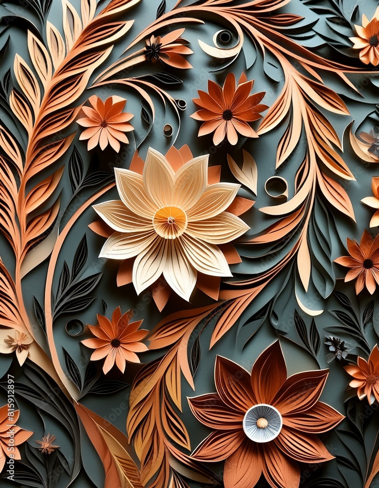 abstract floral background abstract floral background