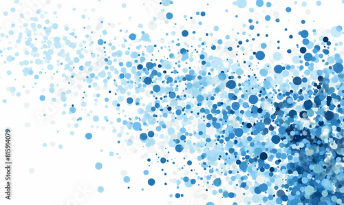 Dots on a white background  a vector illustration featuring scattered polka dot patterns in the style of data science or big data