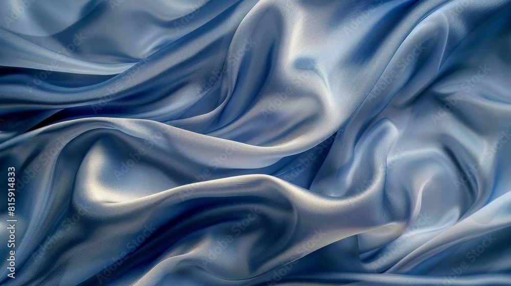 Obraz premium Soft, flowing fabric in artistic waves, symbolizing elegance and fluidity