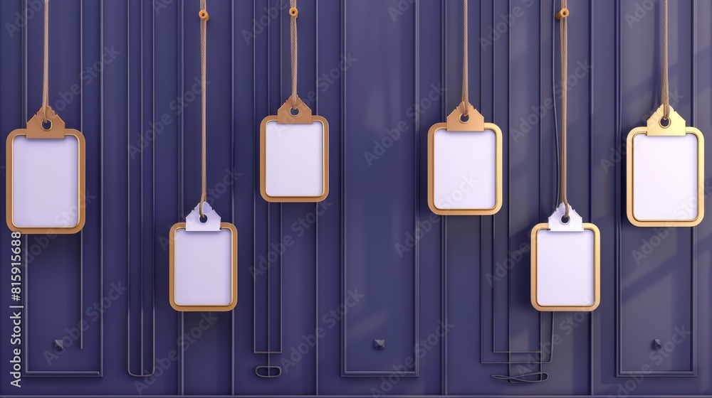 Empty Room Label The set includes blank paper or plastic empty labels of various shapes ...