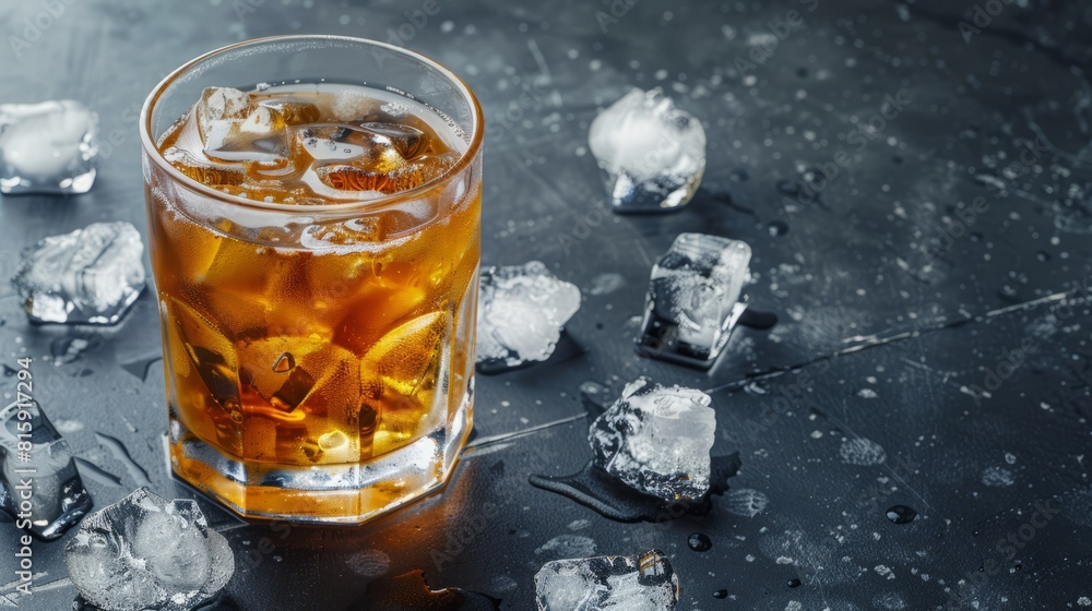 cold whisky for World Whisky (Whiskey) Day background concept with copy space cold whisky for World Whisky (Whiskey) Day background concept with copy space