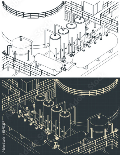 Refinery drawings © blacklight_trace