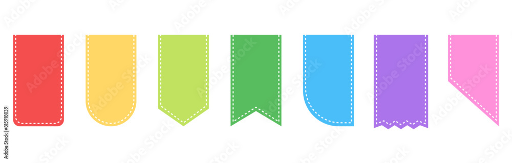Ribbon banner label or paper bookmark different shape Illustration vector Ribbon banner label or paper bookmark different shape Illustration vector