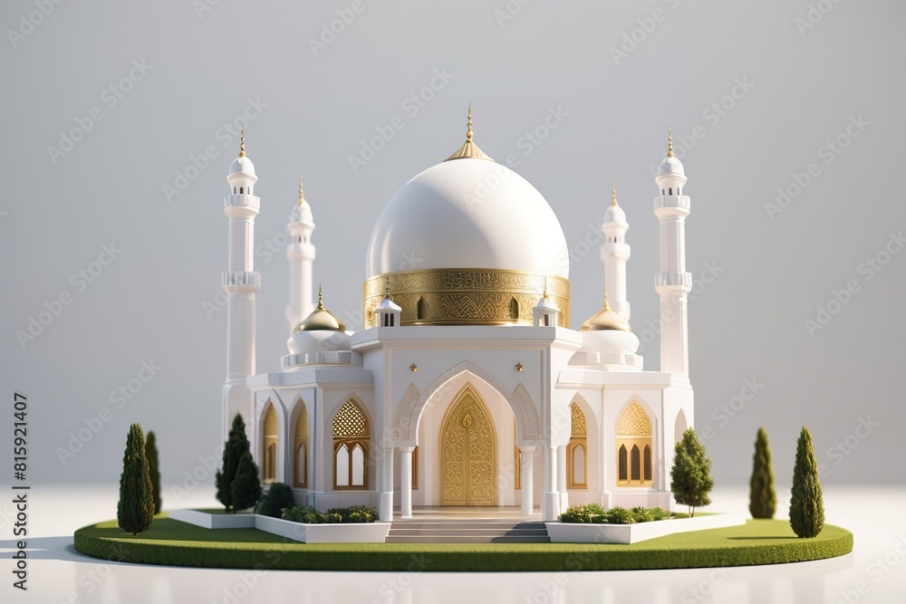 Obraz premium 3d rendering of mosque