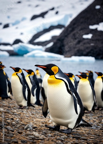  penguins on the ice 