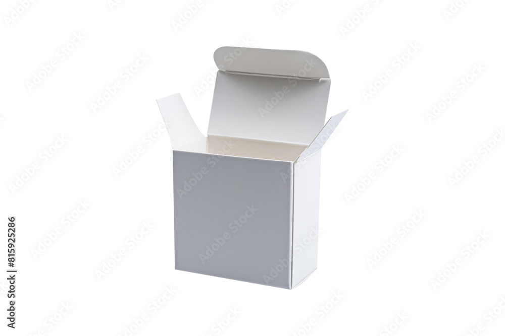 White box isolated on white background. White box isolated on white background.
