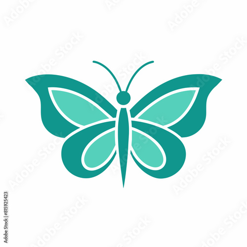 Modern and minimalist Butterfly logo icon vector illustration with a white background  © Sumondesigner_42