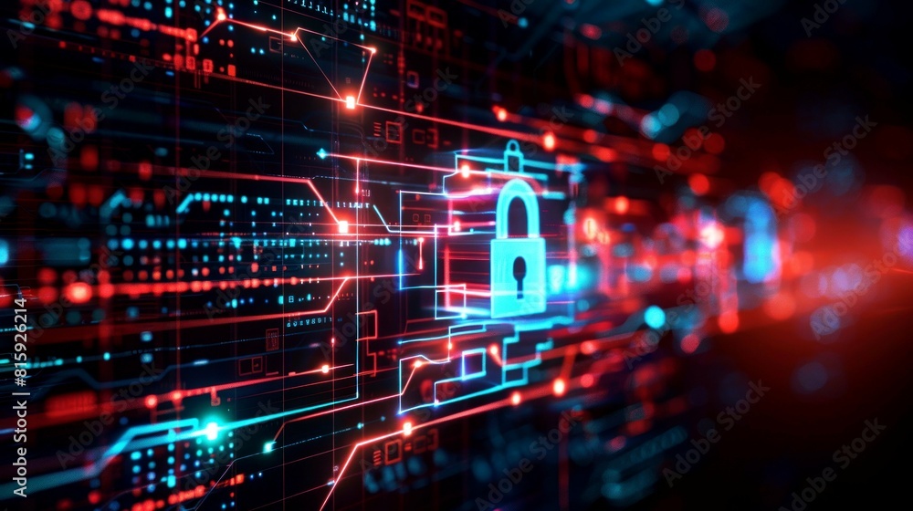 background digital security network background digital security network
