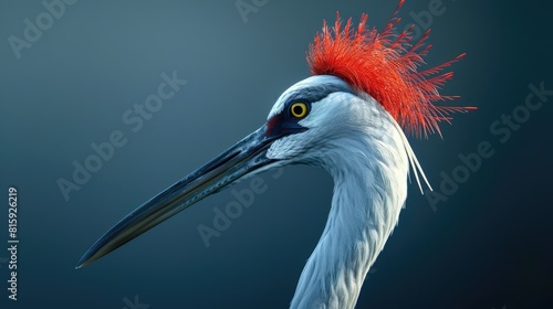 Crane with Red Crown photo