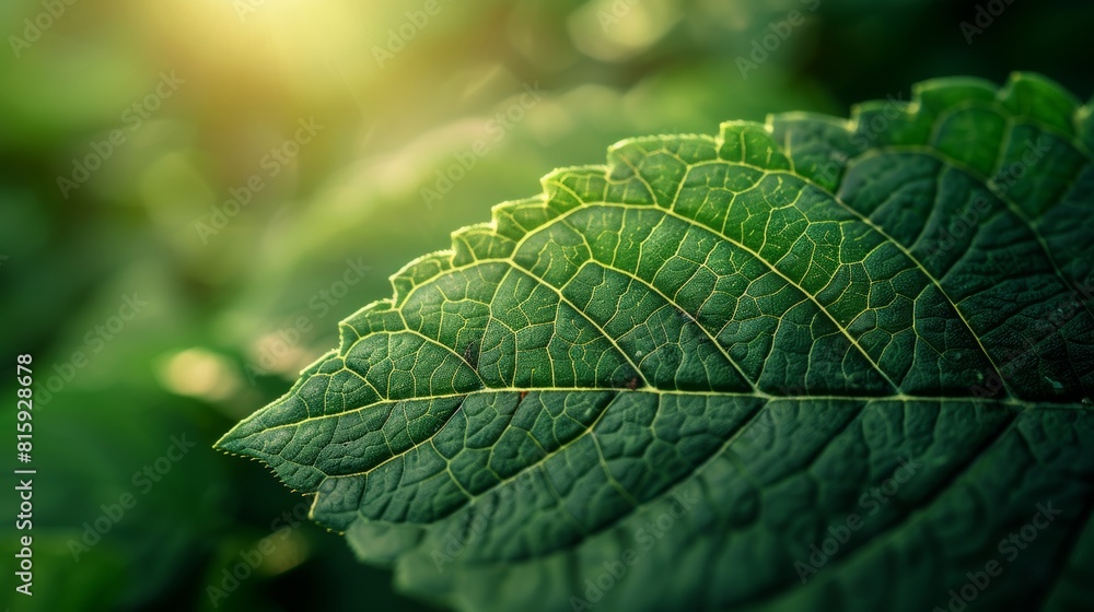 A close-up shot showcasing the vibrant green texture of a leaf with sophisticated lighting effects. A close-up shot showcasing the vibrant green texture of a leaf with sophisticated lighting effects.