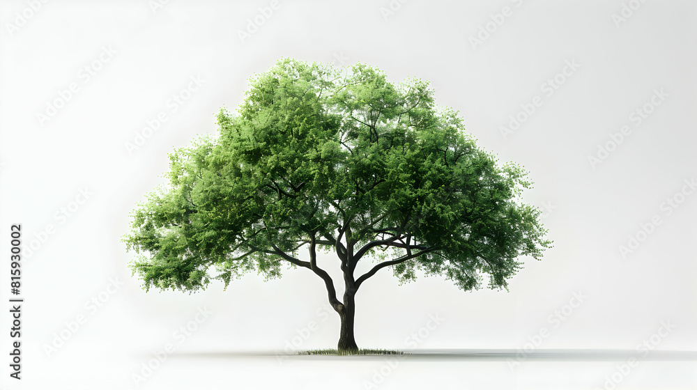 A robust walnut tree isolated on a white background, featuring compound leaves green walnut fruits perfect for culinary garden or educational content. Photo realistic. A robust walnut tree isolated on a white background, featuring compound leaves green walnut fruits perfect for culinary garden or educational content. Photo realistic.