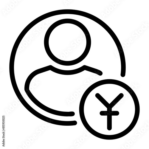 yen line icon