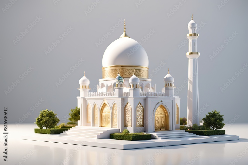 Obraz premium 3d rendering of mosque