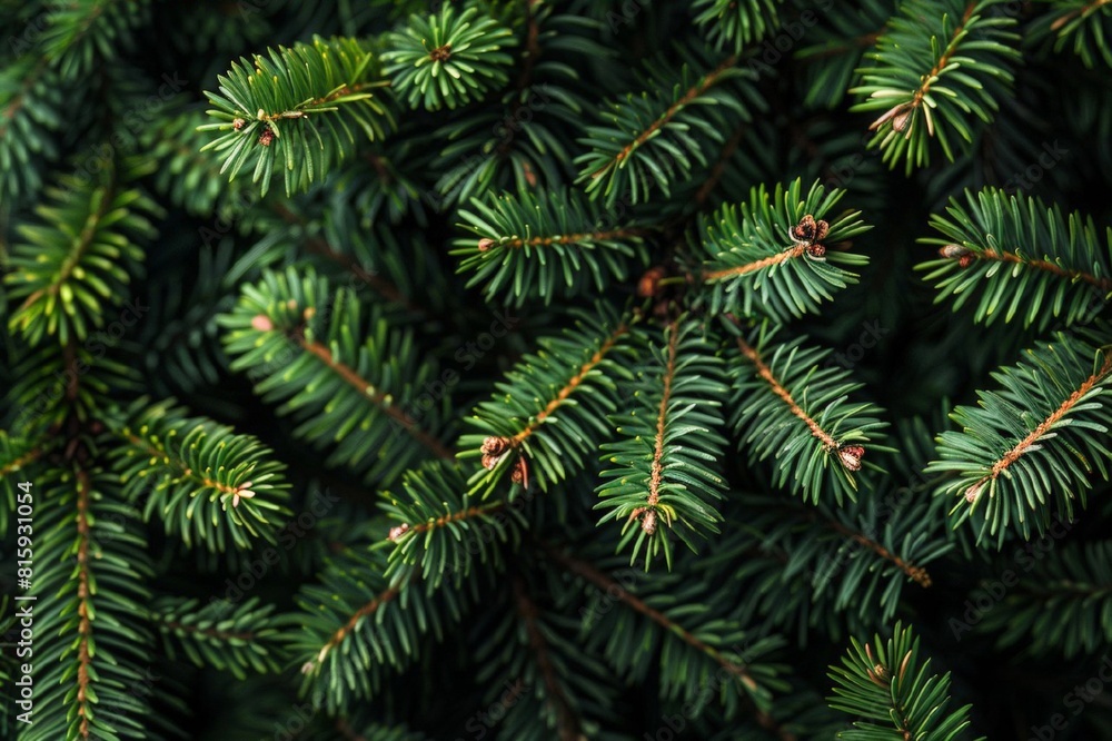 Green fir branches on a dark background. Winter background with branches of coniferous trees. Christmas greeting card background. The nature of the wild forest. New Year, Winter banner. Green fir branches on a dark background. Winter background with branches of coniferous trees. Christmas greeting card background. The nature of the wild forest. New Year, Winter banner.