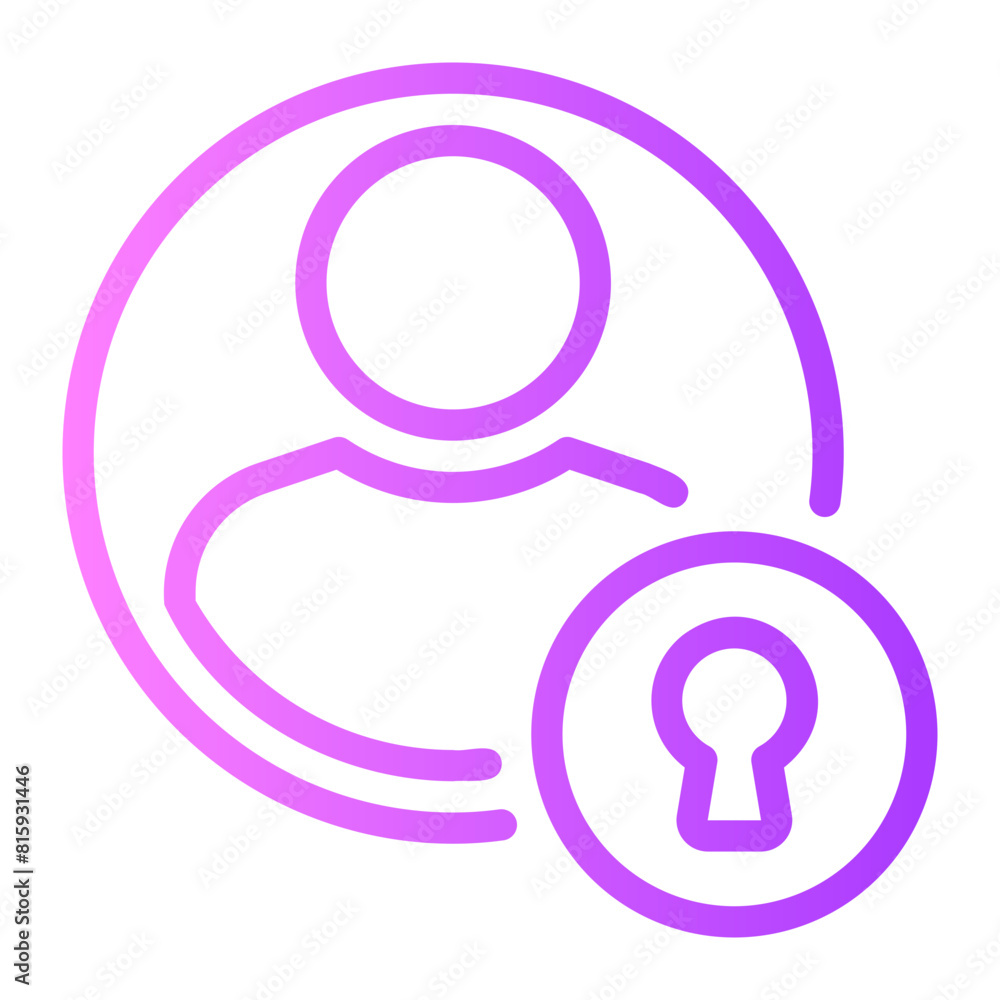 lock gradient icon lock gradient icon