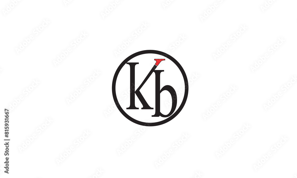 KB, BK , K , B, Abstract Letters Logo Monogram KB, BK , K , B, Abstract Letters Logo Monogram