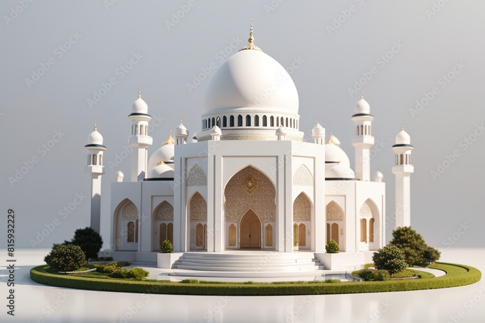 3d rendering of mosque