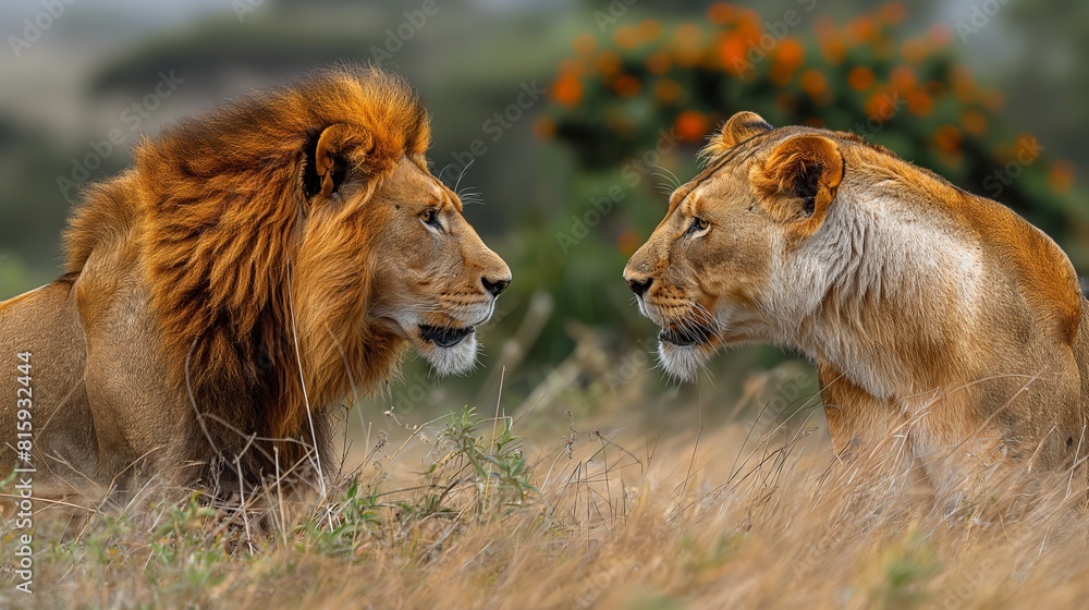 lion fighing over Massai marah jungle in south africa 4K Wallpaper created by ai lion fighing over Massai marah jungle in south africa 4K Wallpaper created by ai