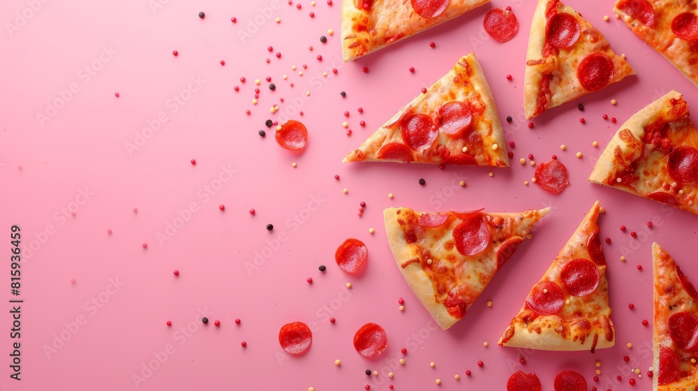 national pizza party day background concept with copy space national pizza party day background concept with copy space
