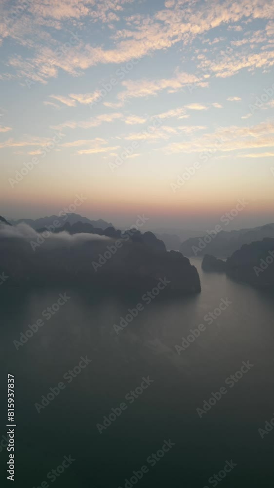 Aerial view of amazing scenery in Khao Sok National Park, Thailand Aerial view of amazing scenery in Khao Sok National Park, Thailand